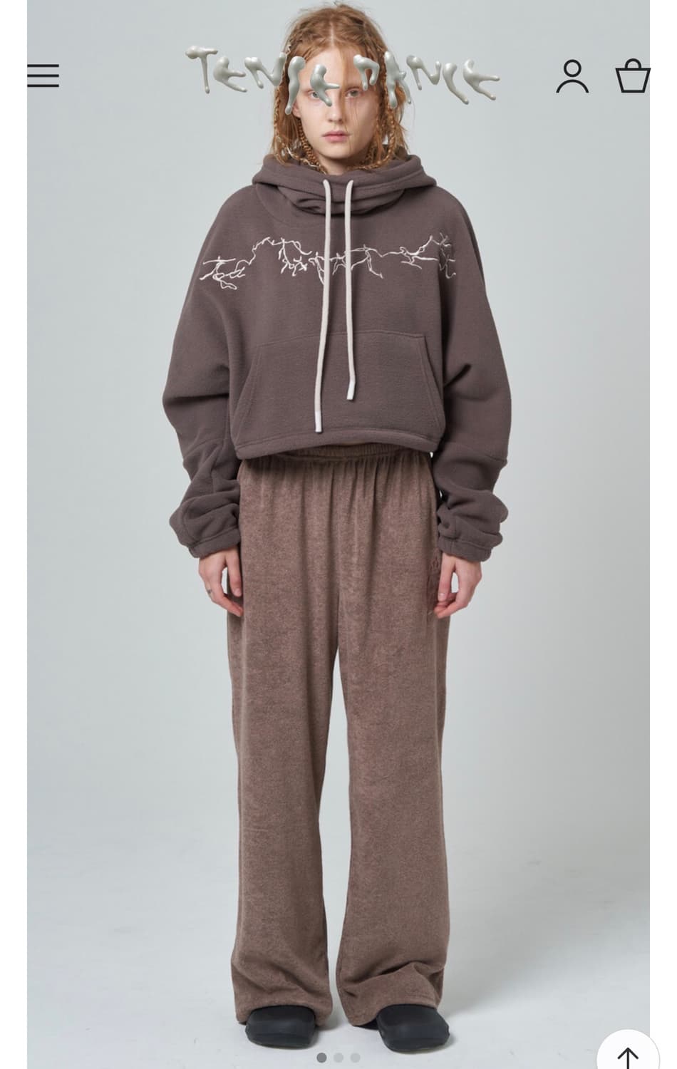 새상품)텐스댄스 Terry pants cocoa 상품이미지1