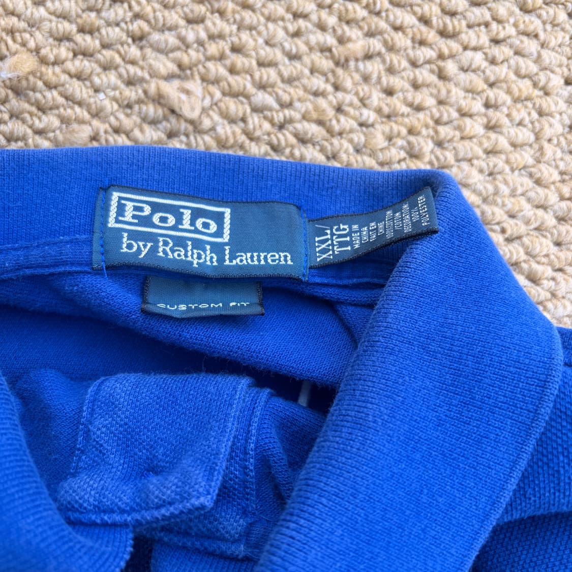 폴로 랄프로렌 USA성조기 화이트 빅포니 PK카라 반팔 티셔츠 상품이미지3