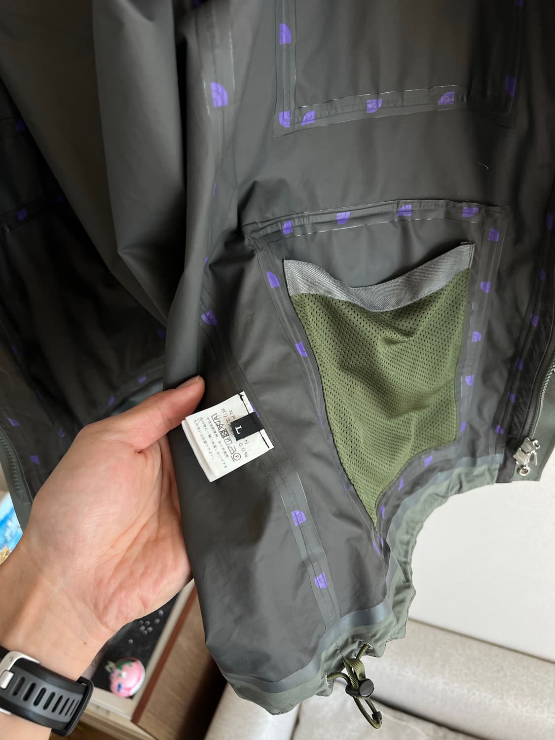 노스페이스 퍼플라벨 GORE-TEX 팩라이트 마운틴파커 L 상품이미지5