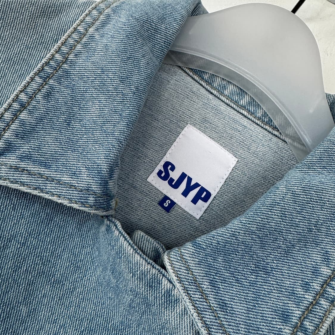 SJYP 언발 헴 오버핏 데님 자켓 상품이미지3