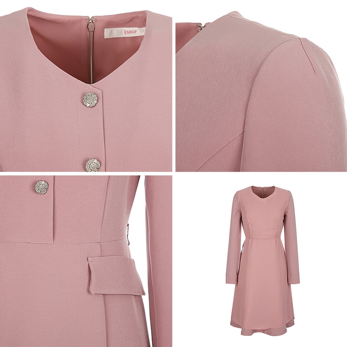 택있음 > SOUP 단아.단정 봄가을 원피스 상품이미지6