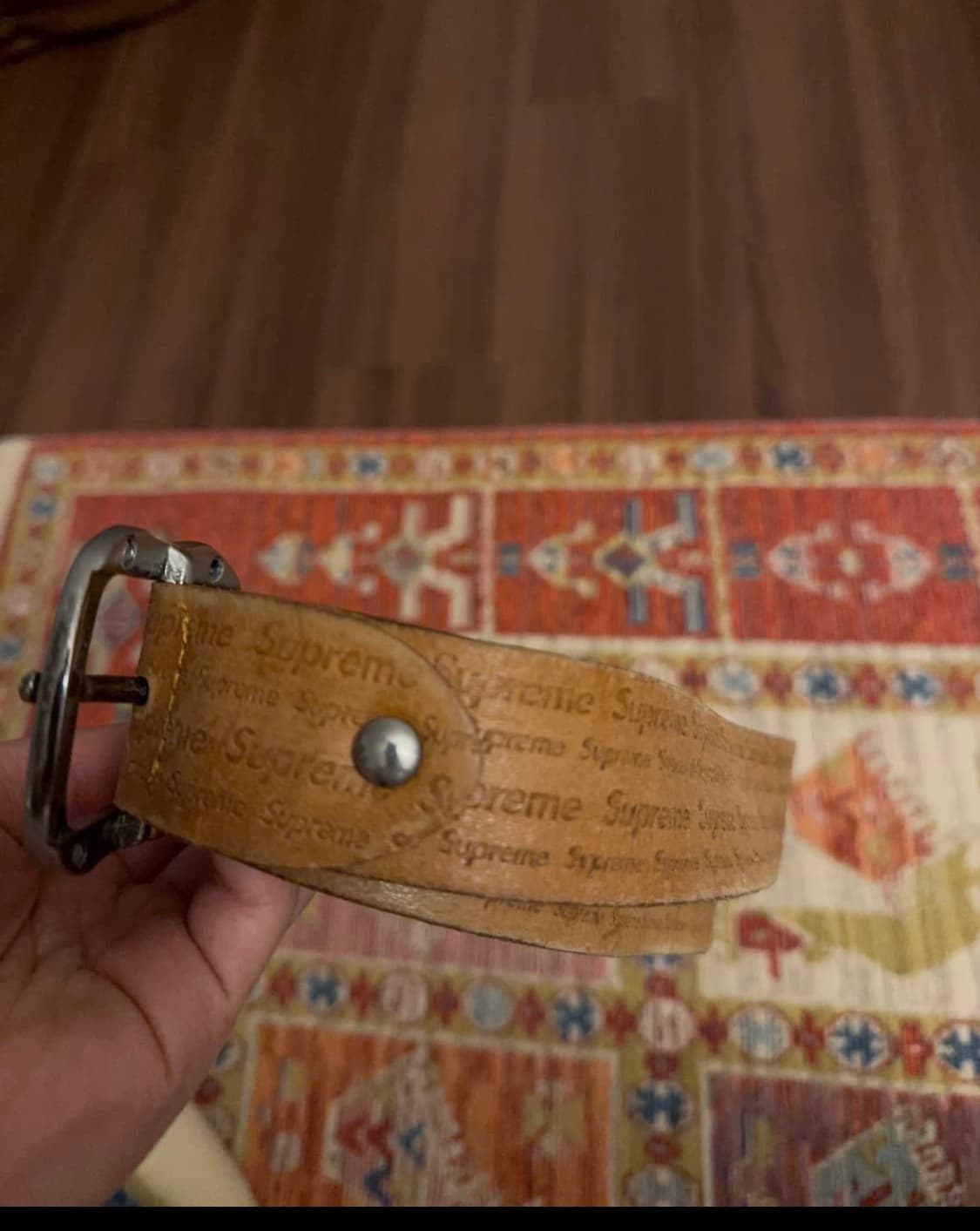 90s 빈티지 슈프림 레더벨트 상품이미지2