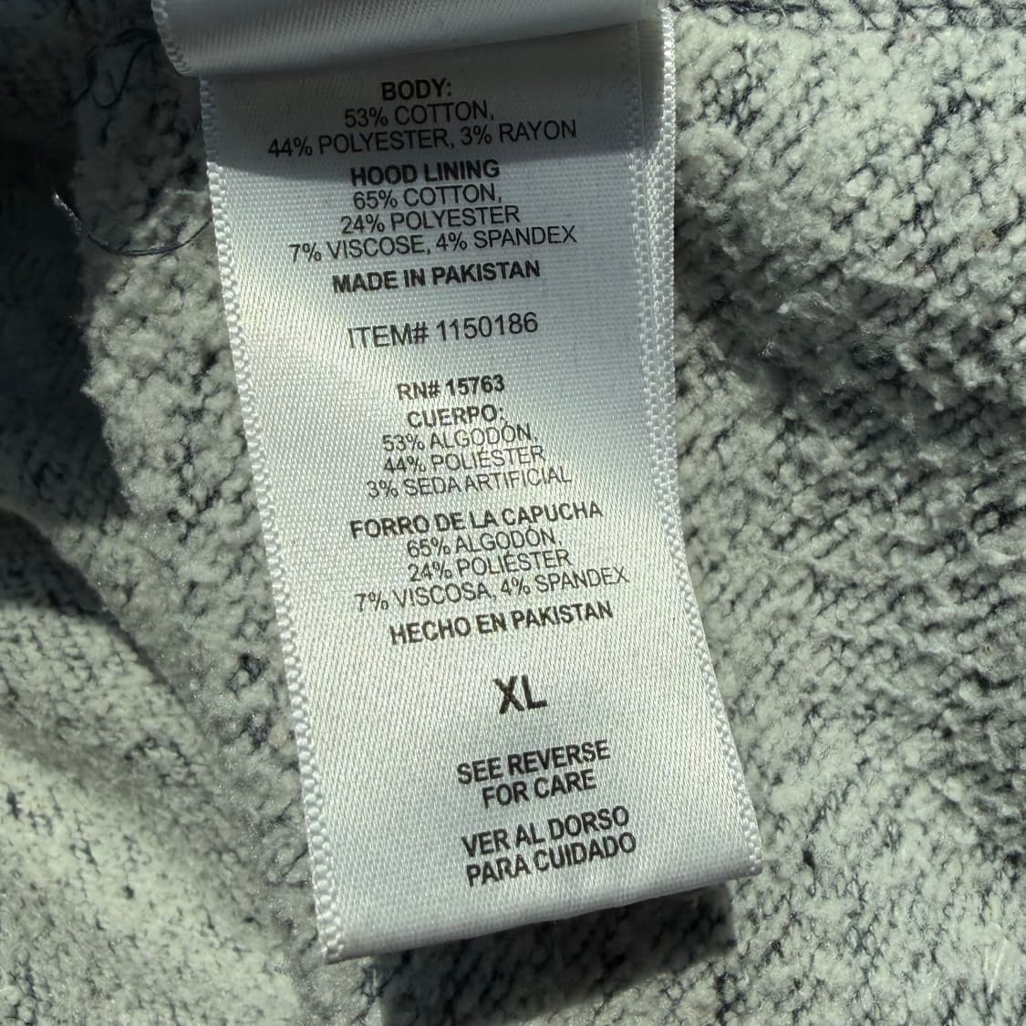 챔피온 아플리케 후드티 (멜란지 네이비) 상품이미지5