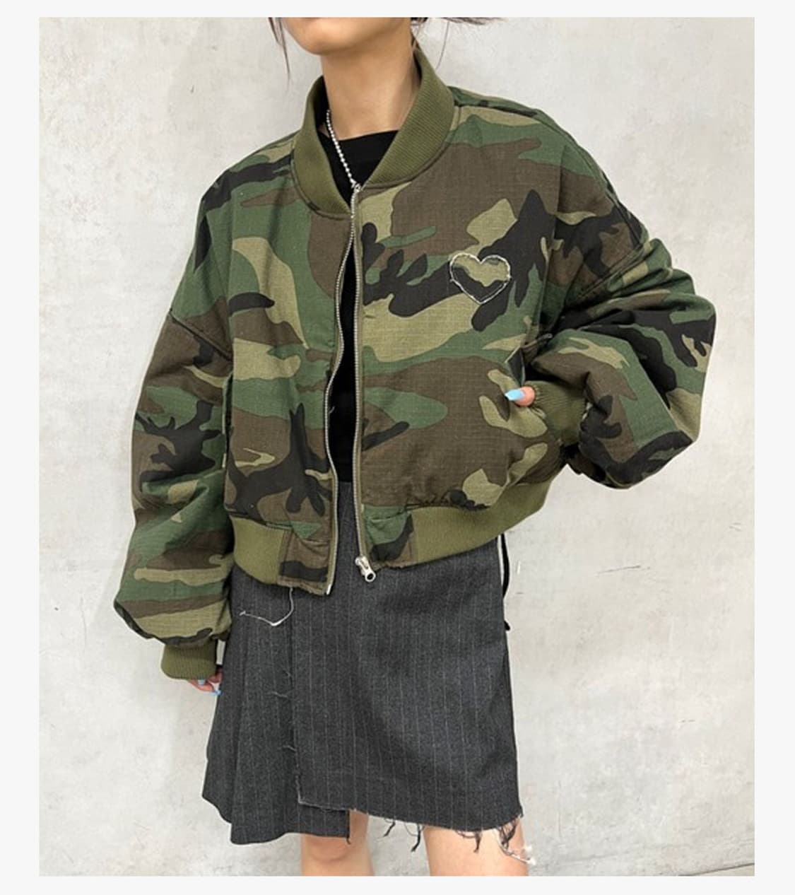 WHO’S WHO GALLERY - CAMO CROP MA-1 상품이미지2