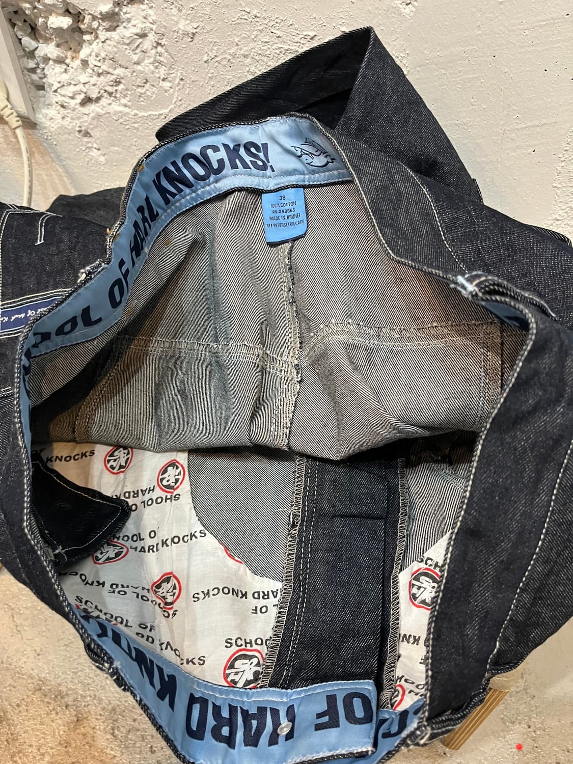 SCHOOL OF HARD KNOCKS 올드스쿨 와이드 데님팬츠 38 상품이미지9