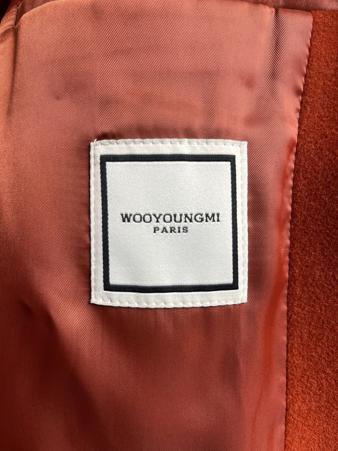 우영미 오렌지 캐시미어 오버핏 코트 44사이즈 상품이미지5