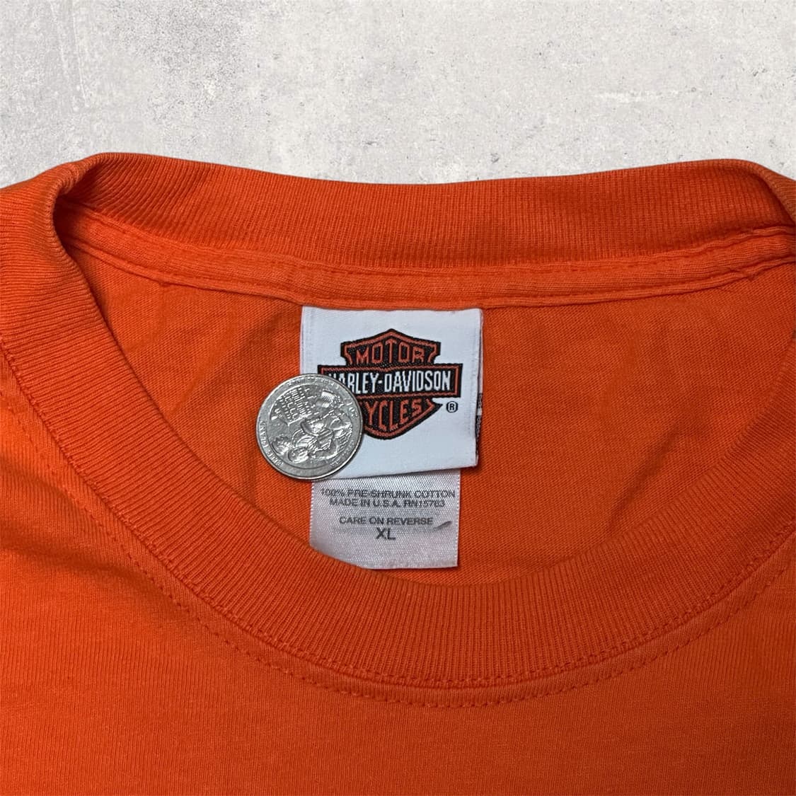 할리데이비슨 x 헤인즈 MADE IN USA 반팔 티셔츠 XL 상품이미지3
