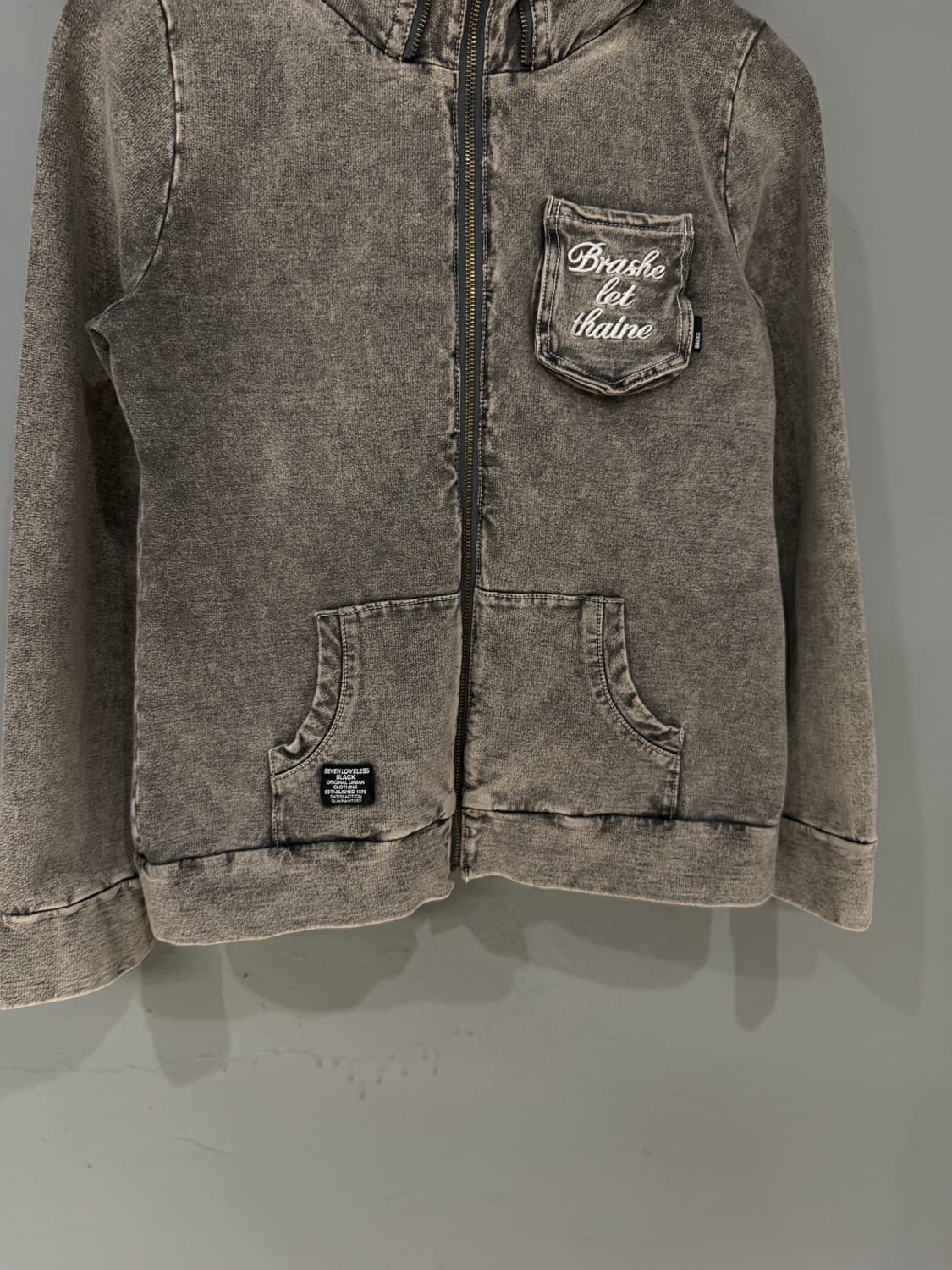 Backs washing layered hood zip-up 상품이미지7