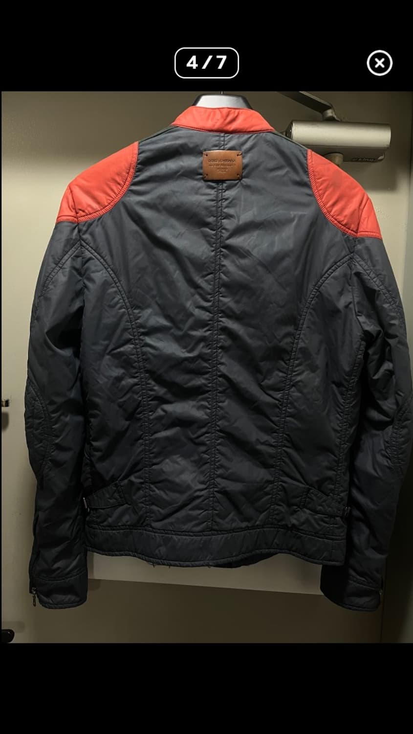 Dolce & Gabbana 00s nylon leather jacket 상품이미지4