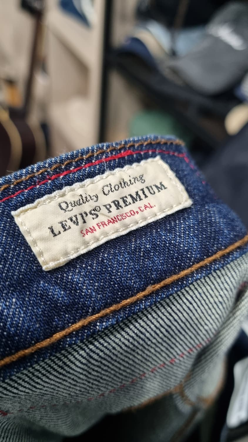 ((리바이스502 LEJ)) 커브드 데님팬츠 허리33~34(허리반품44) 상품이미지5