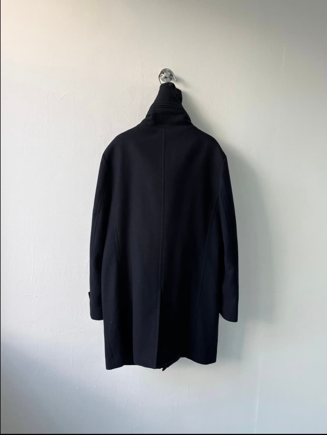 우영미 캐시미어 도킹 하이넥 코트 상품이미지2