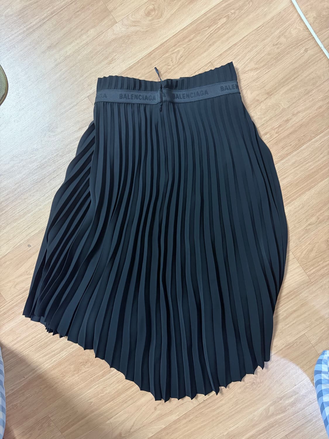 (F38)발렌시아가 비대칭 플리츠 치마 상품이미지1