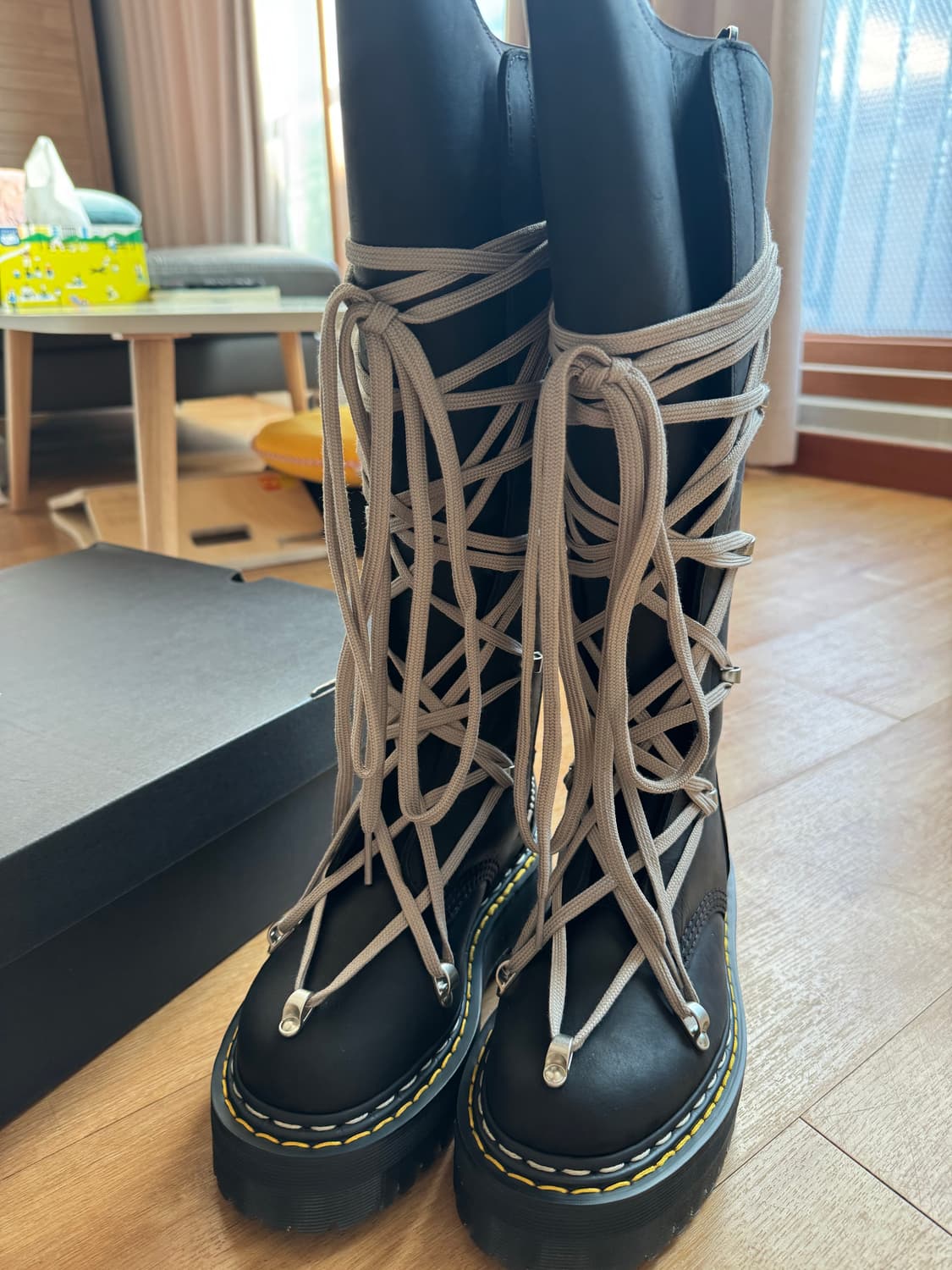 릭오웬스x닥터마틴 uk3 팝니당 (3번 신음) 상품이미지2