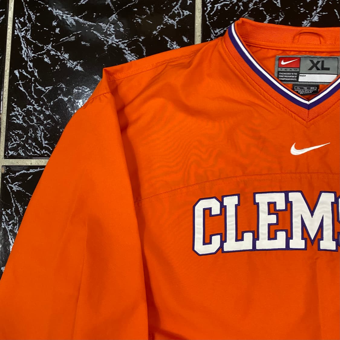 나이키 클렘슨 주황 오렌지 ph1 웜업 바람막이 자켓 상품이미지4