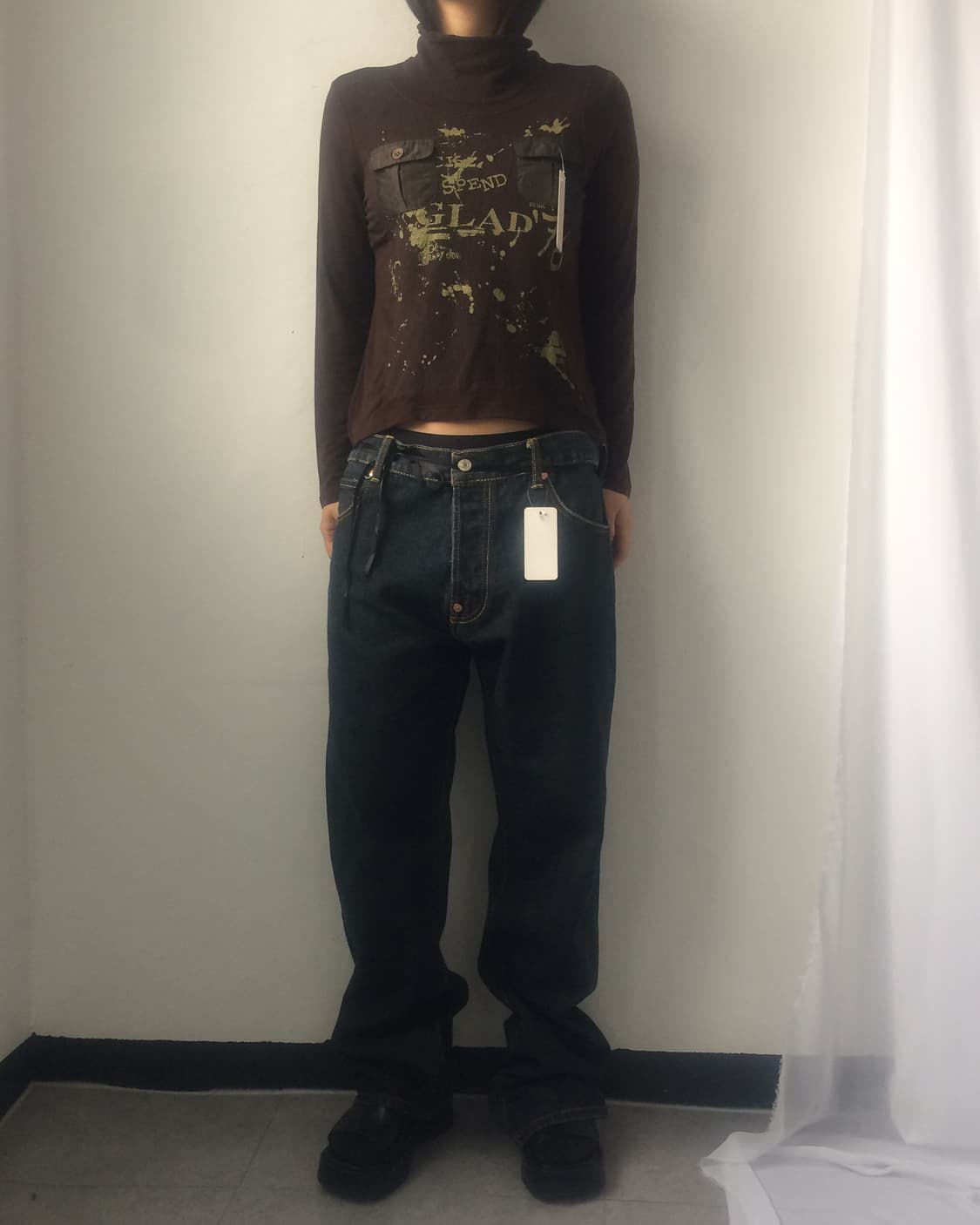Printing pocket point high neck sleeve 상품이미지5