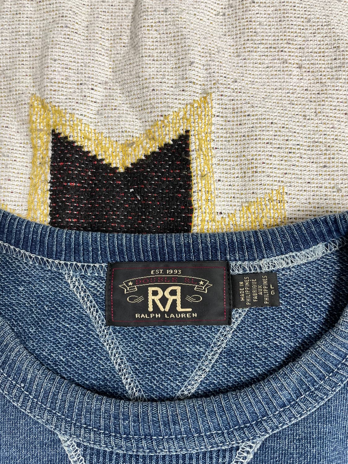 RRL 인디고 프렌치테리 스웻셔츠(L) 상품이미지2