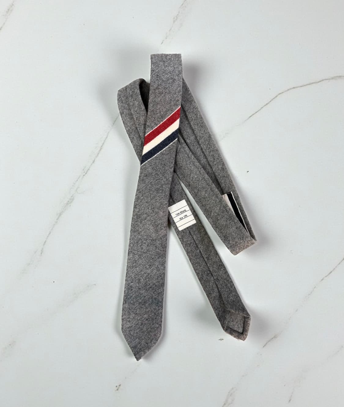 톰브라운 삼선 캐시미어 블렌딩 넥타이 상품이미지4