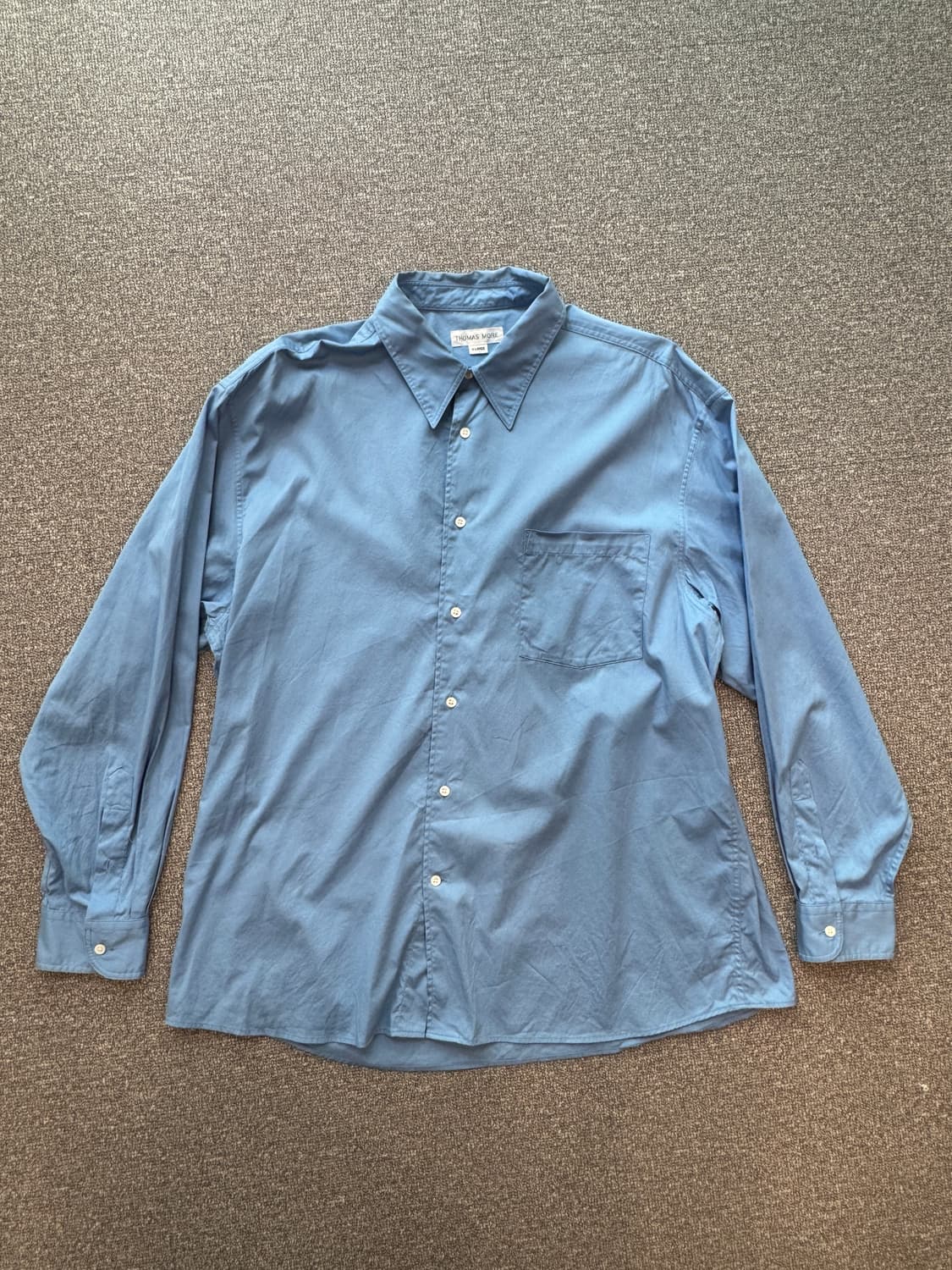 토마스모어 피마 트윌 셔츠 라이첸블루 XL 상품이미지4