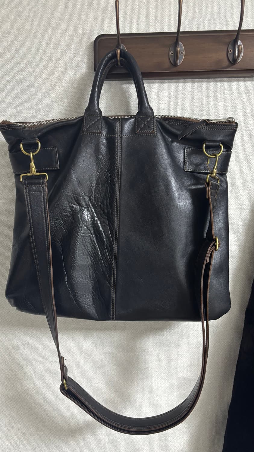 엠비스 레더 헬멧백 블랙 상품이미지2