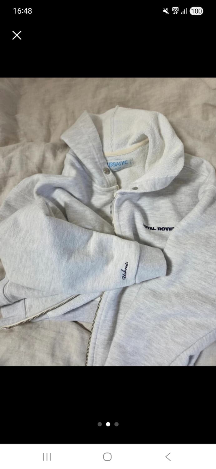 얼바닉30 로얄로버 후드집업 멜란지그레이 상품이미지2