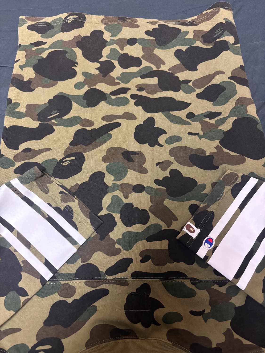 챔피온x베이프 카모패턴 반팔티셔츠M 상품이미지5