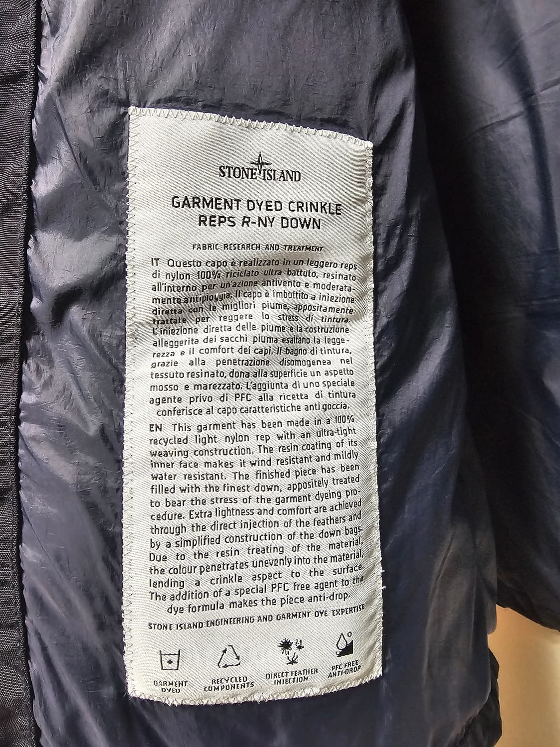스톤아일랜드 크링클랩스 패딩 조끼 상품이미지5