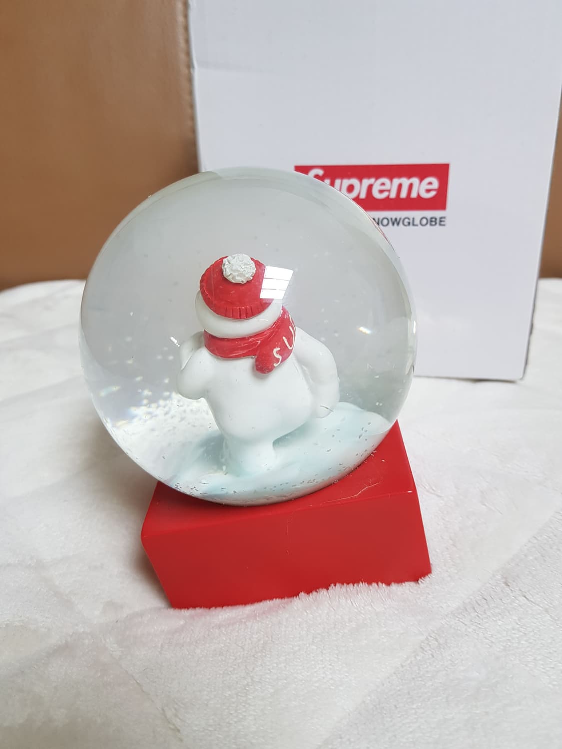 슈프림 스노우맨 스노우글로브 스노우볼 레드 21FW 상품이미지4