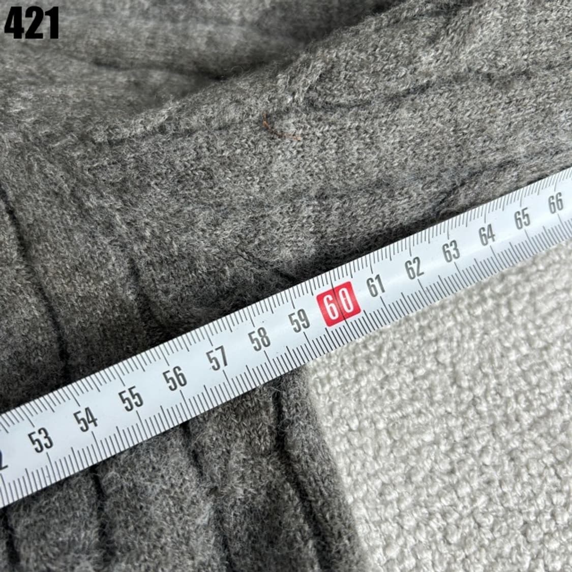 폴로 케이블 니트 가디건 회색  상품이미지5