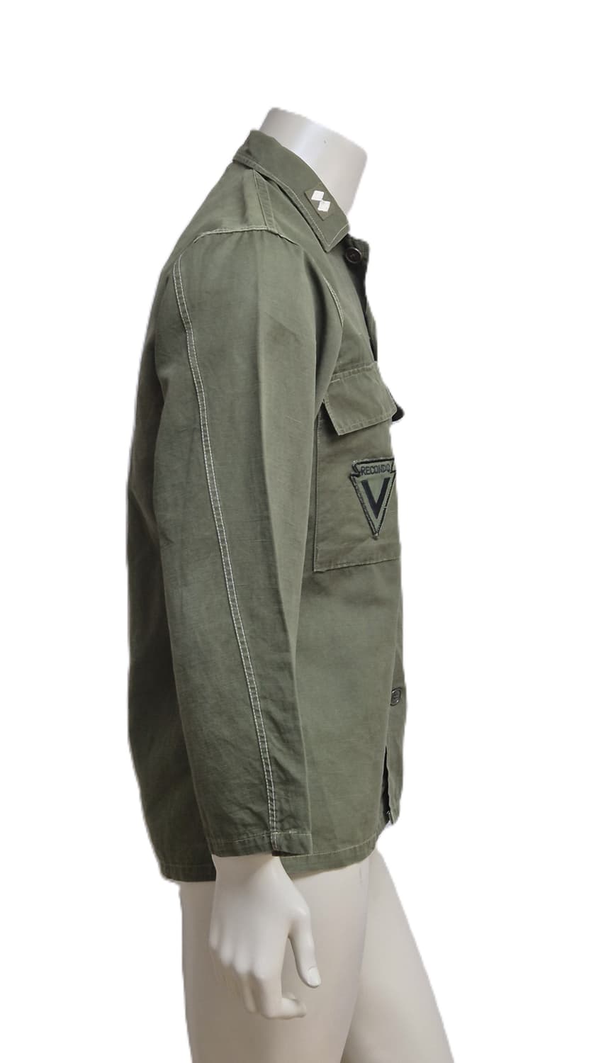 육군 구형 정찰대 보병 중위 정글복 민무늬 전투복 상의 자켓 (M) 상품이미지3