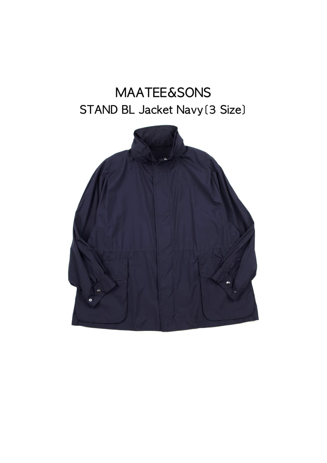 (새상품)Maatee&sons STAND BL 자켓 네이비 상품이미지1
