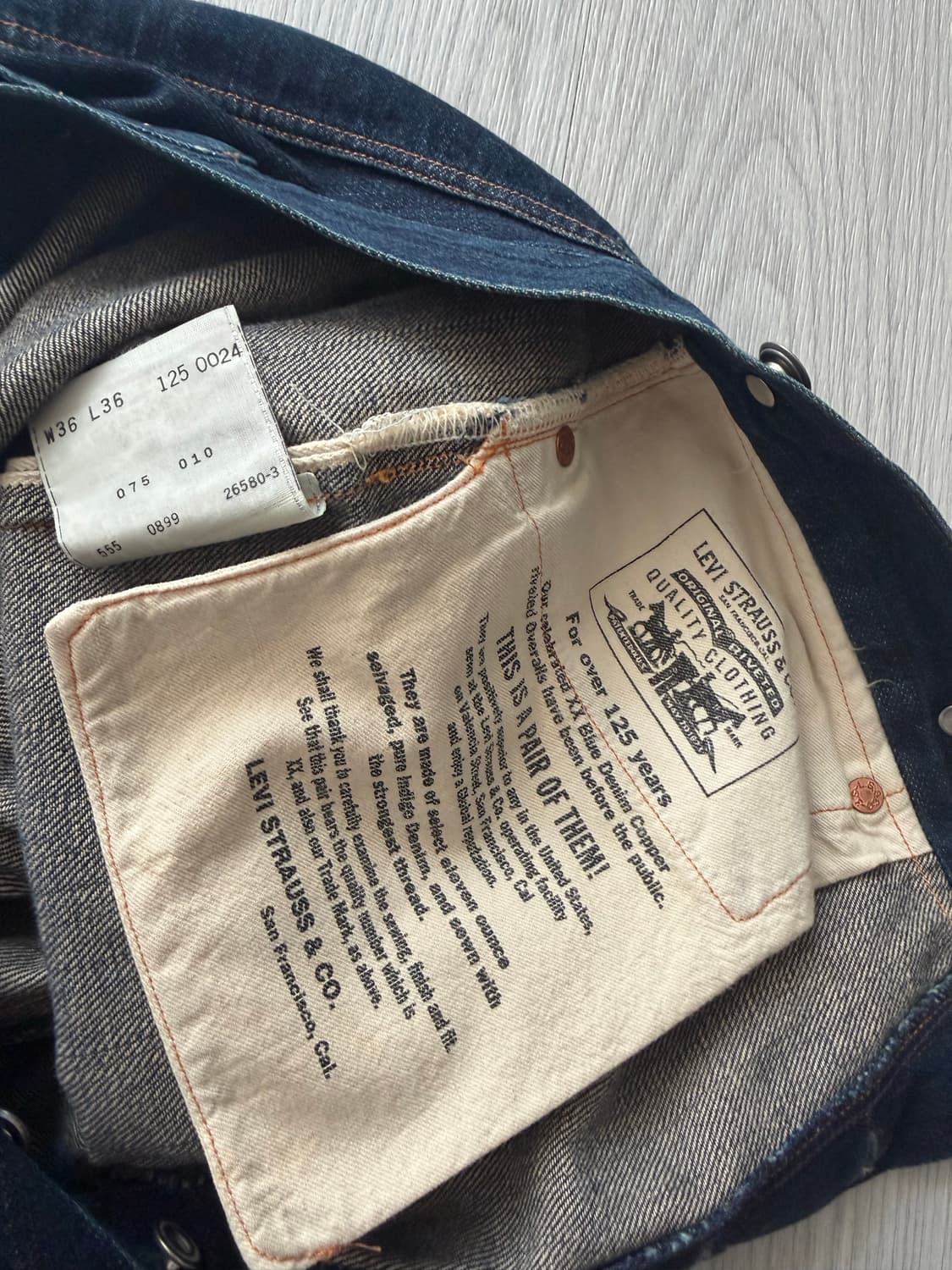 리바이스 125주년 기념모델(1886복각) 상품이미지6