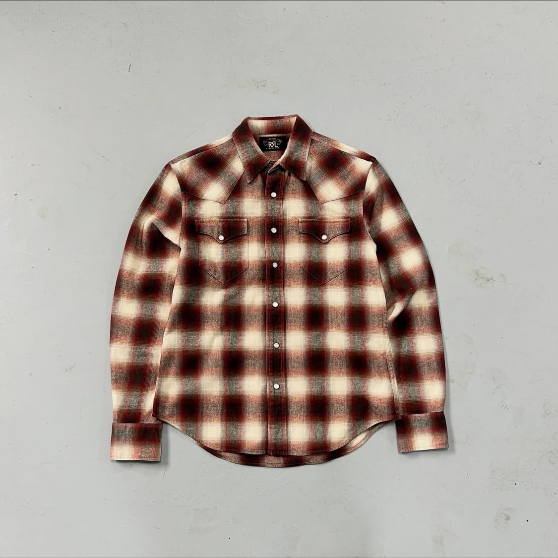 더블알엘 옴브레 웨스턴 셔츠 상품이미지2