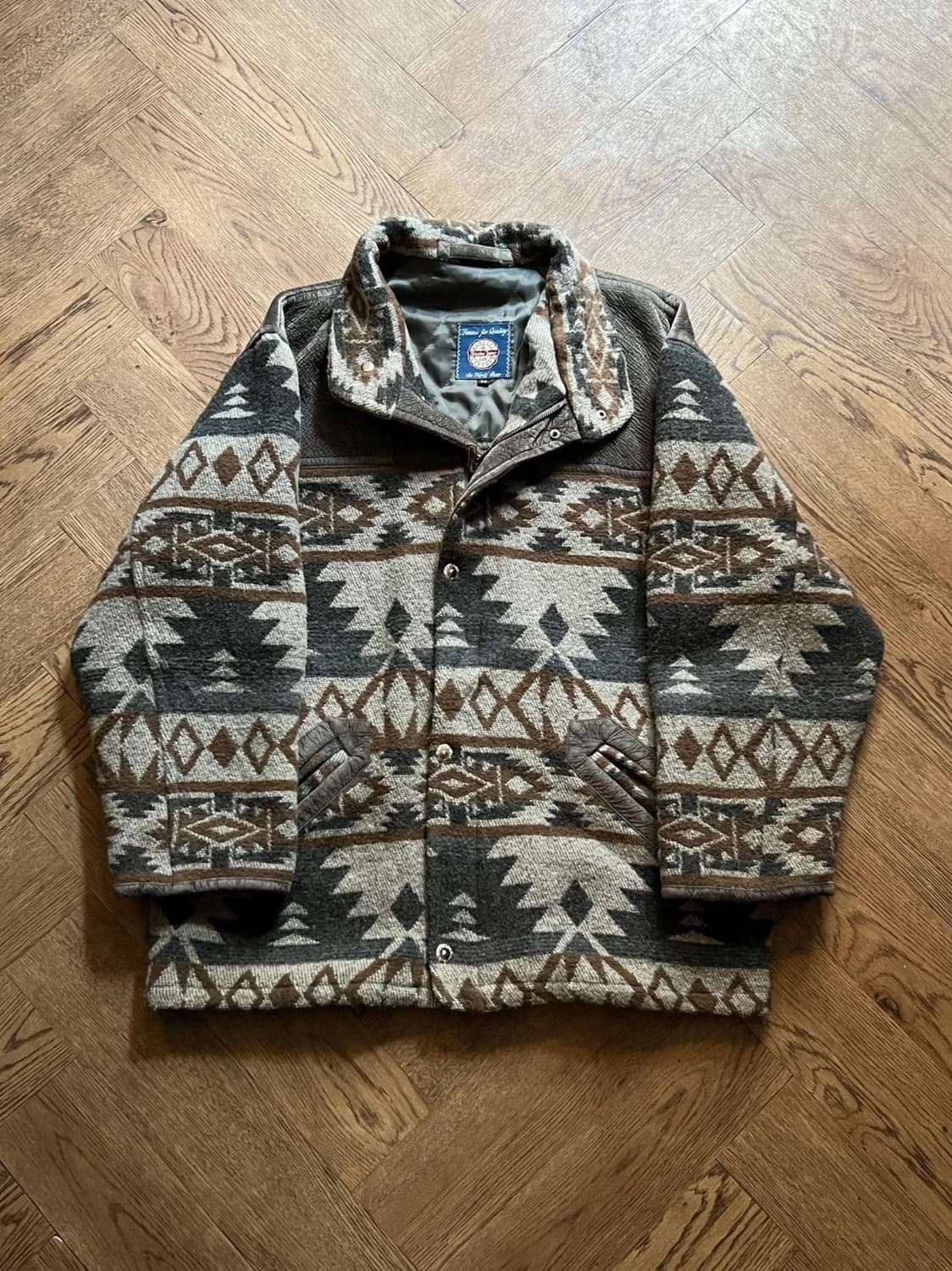 [XL]USA 빈티지 나바호 패턴 울 자켓 상품이미지1