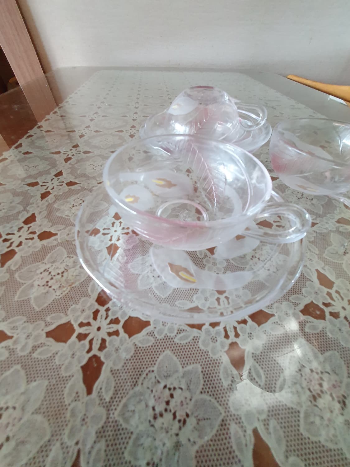 빈티지  크리스탈 커피잔  세트 상품이미지5