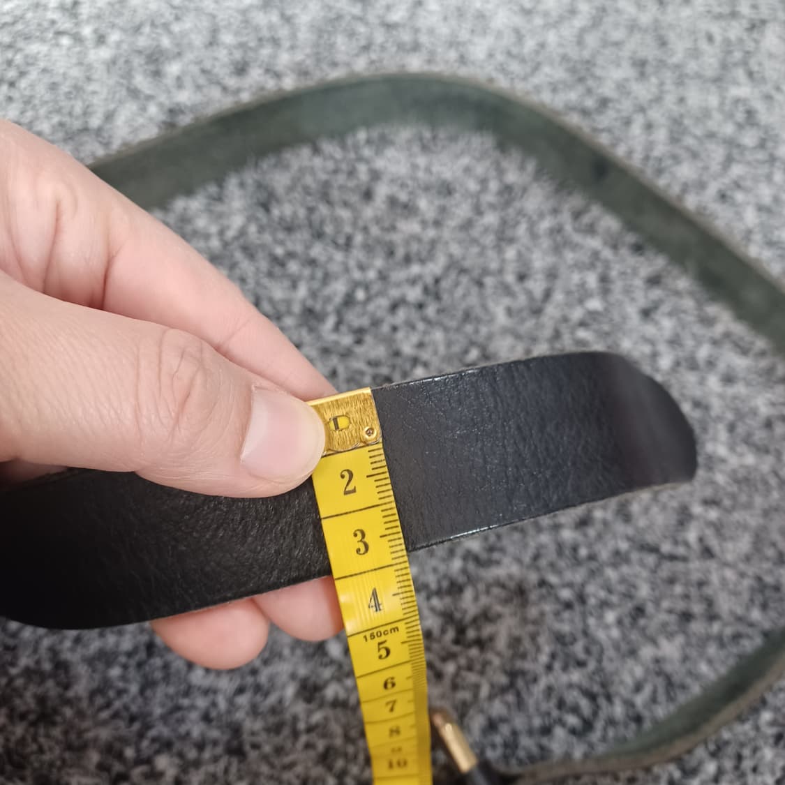 빈티지 가죽 벨트 블랙 상품이미지5