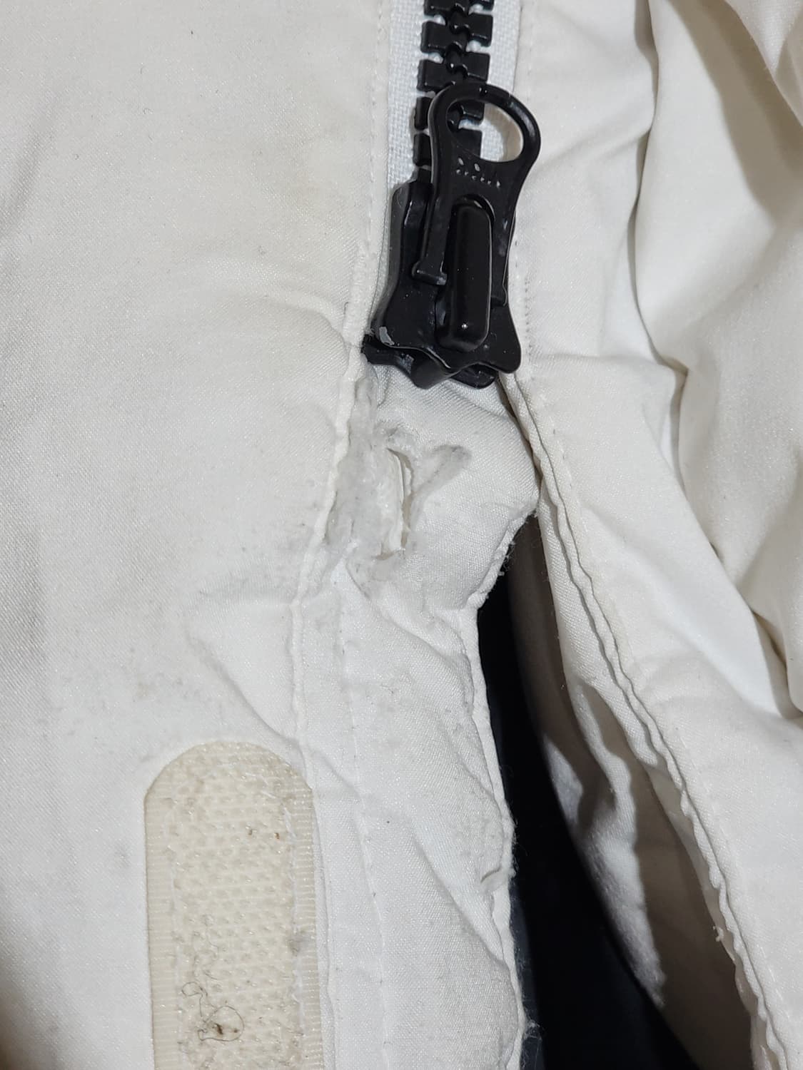 (M) 노스페이스 롱패딩 점퍼 화이트 오리털 후드 다운코트  상품이미지6