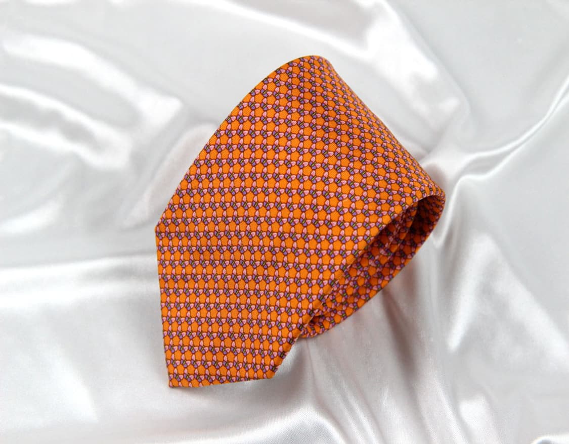 인터로고 런던 7cm 미사용 S등급 남자 명품 넥타이 상품이미지1