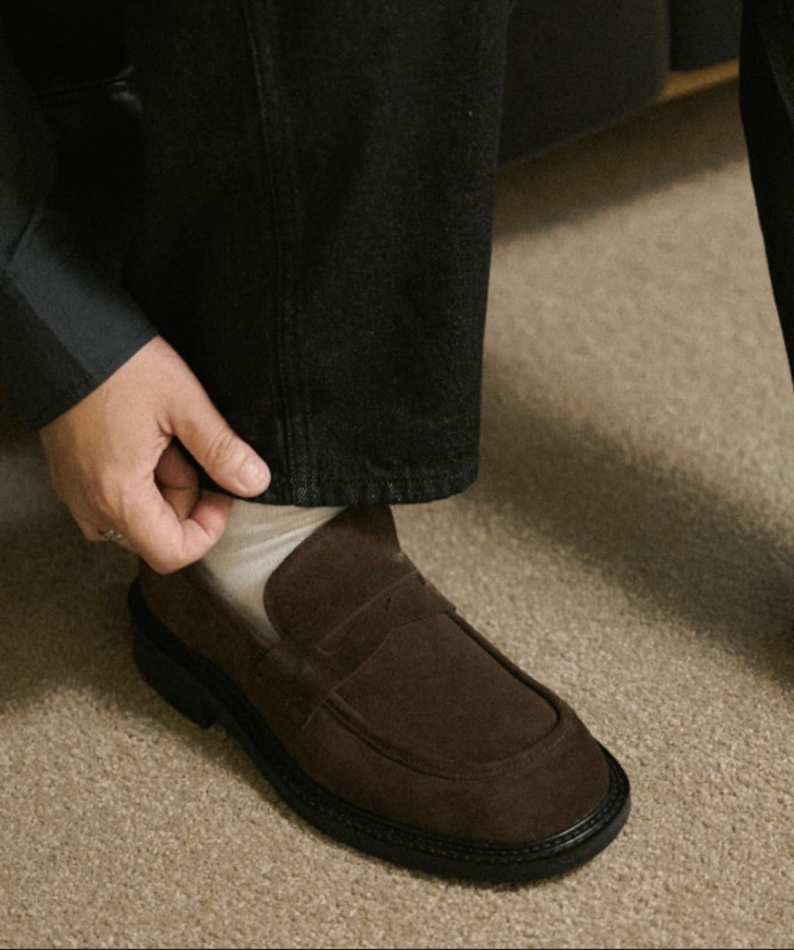 로맨틱무브 뉴 미니멀 로퍼 브라운 [280] 상품이미지4