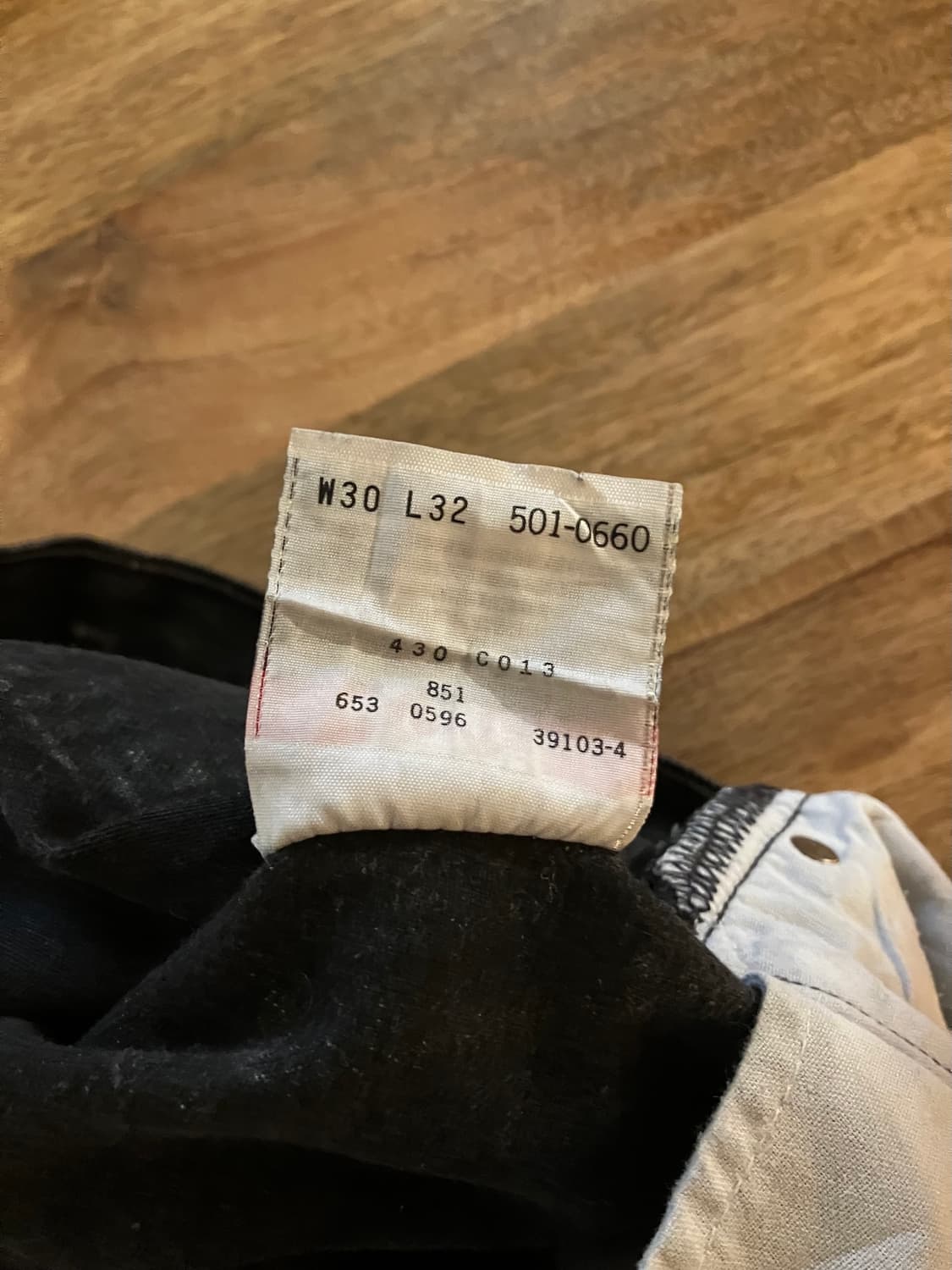 90s USA 빈티지 리바이스 501 블랙 데님 팬츠 상품이미지10