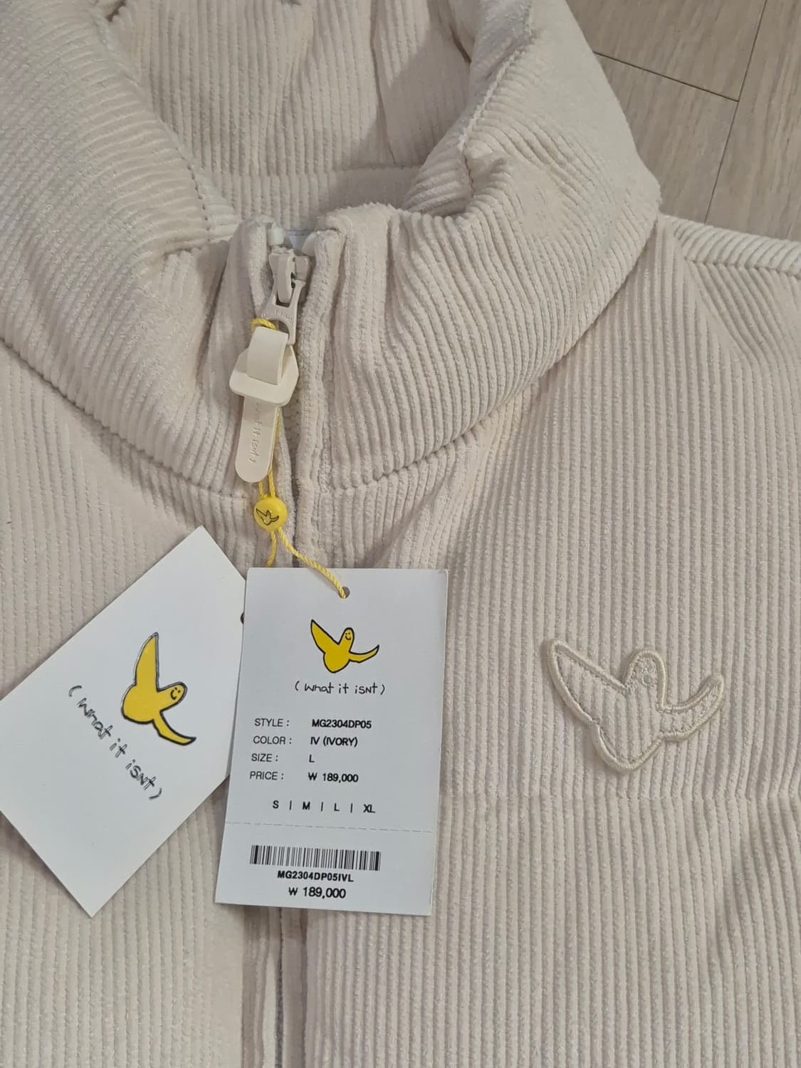 와릿이즌 코듀로이 푸퍼 패딩 상품이미지3