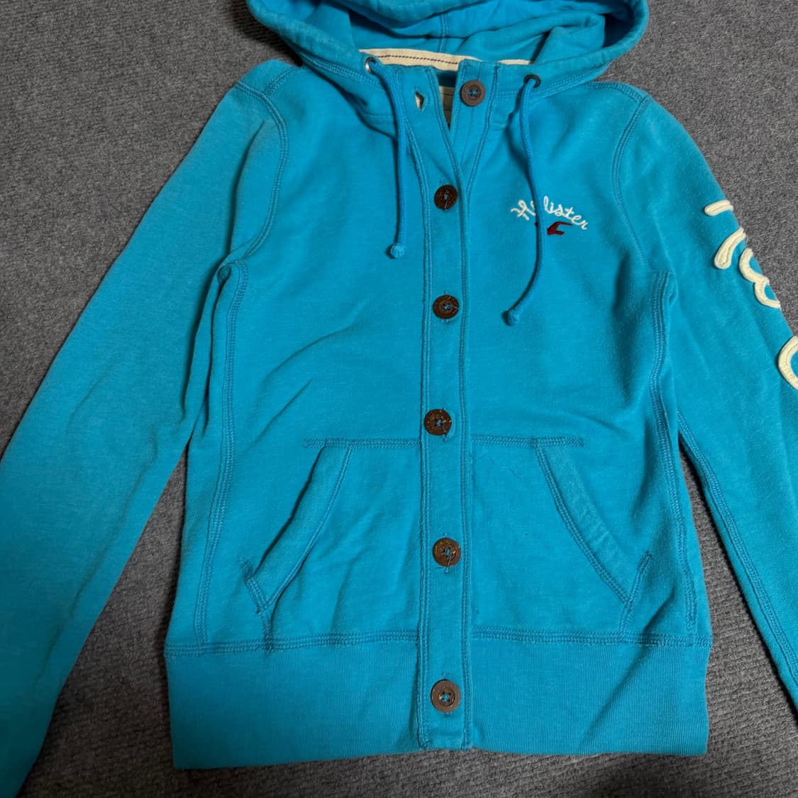 홀리스터 하늘색 후드집업 s 상품이미지2