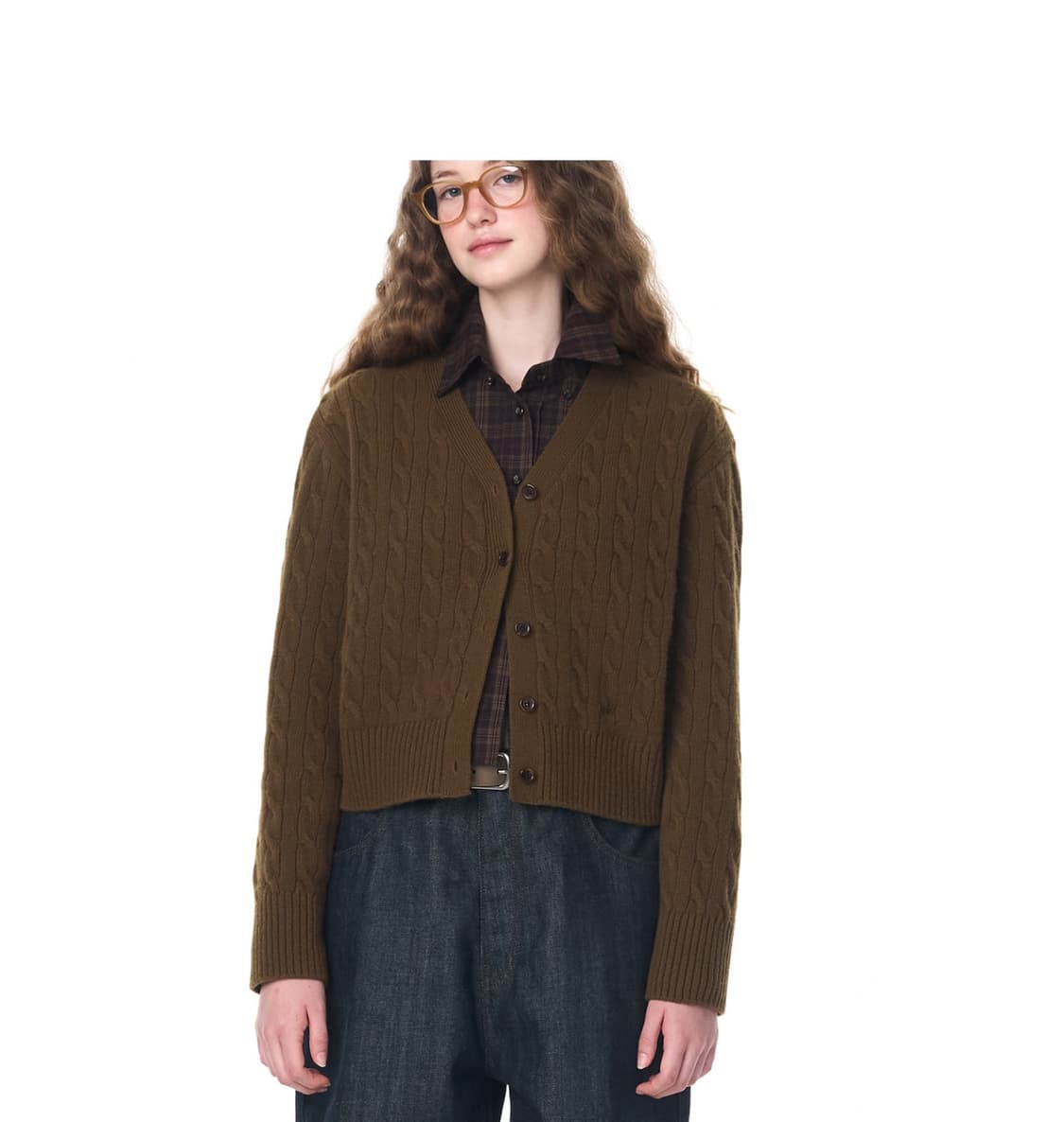 그로브 (프레슬리 케이블 가디건)올리브 상품이미지2