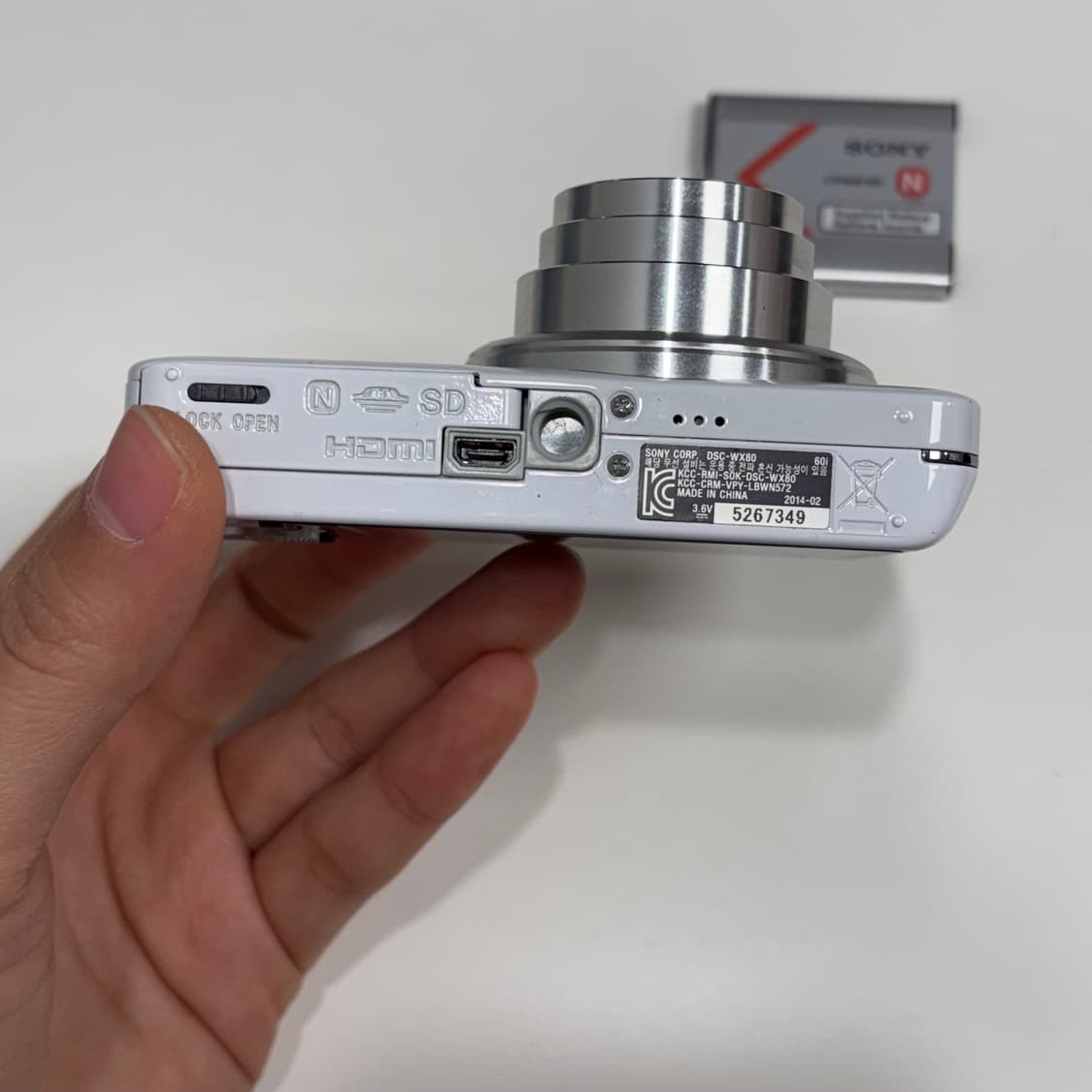 소니 사이버샷 DSC-WX80 화이트 디카 (고장/ 전시용•부품용) 상품이미지6