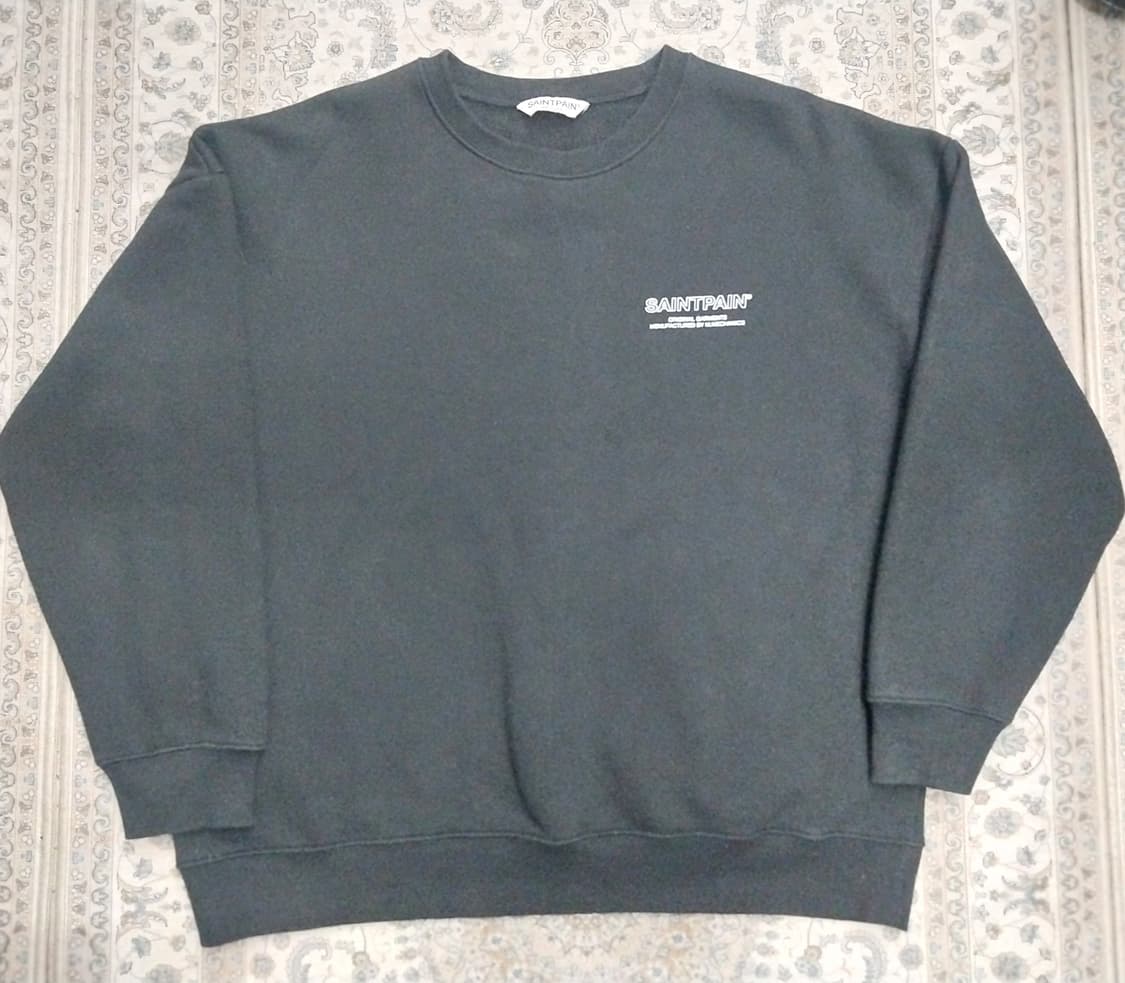 세인트페인 블랙 맨투맨 티셔츠 M 상품이미지1