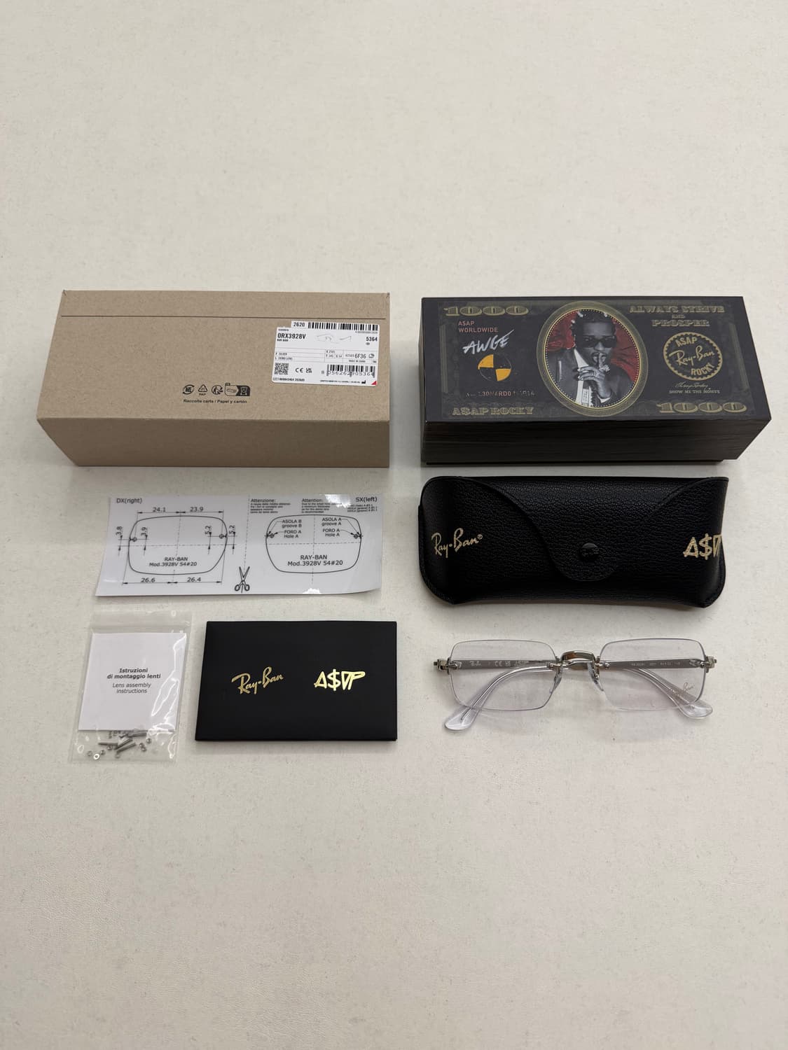 Rayban 레이벤 x 에이셉라키 무테 안경 RB3928V 상품이미지9