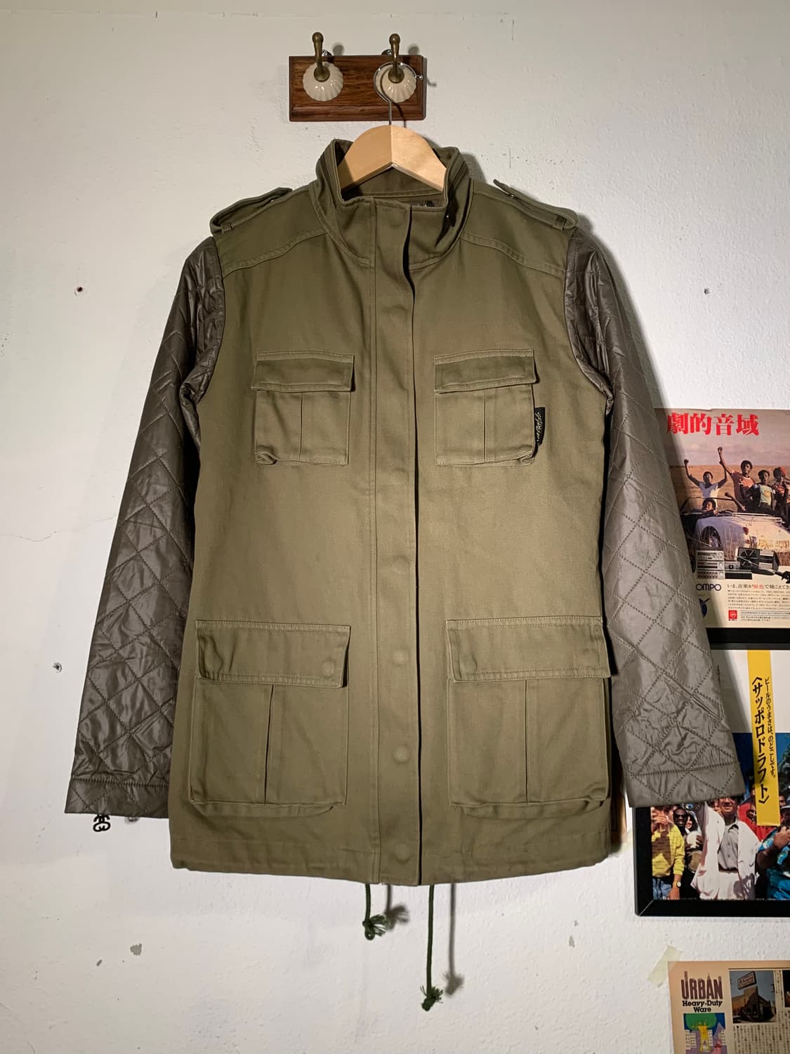 스투시 s link 지퍼 m65 자켓 + 퀼팅 베스트 상품이미지1