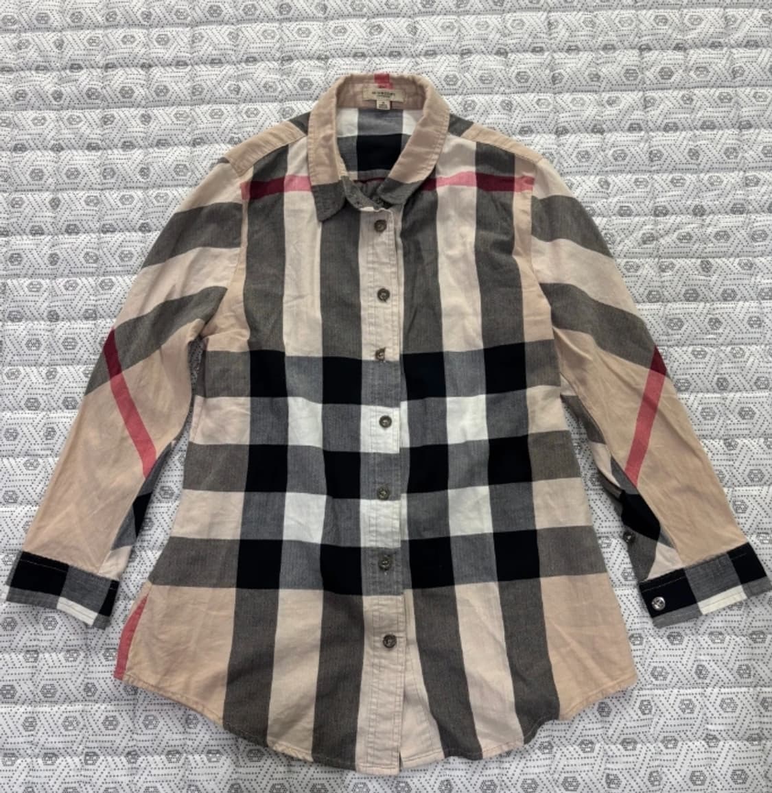 버버리 여성 체크 셔츠~55반 상품이미지1