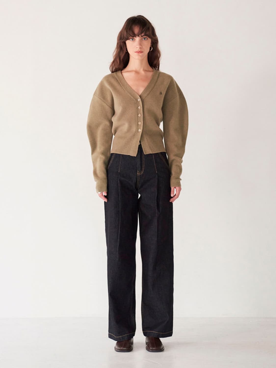 DIAGONAL 다이애그널 라운드 실루엣 가디건 상품이미지1