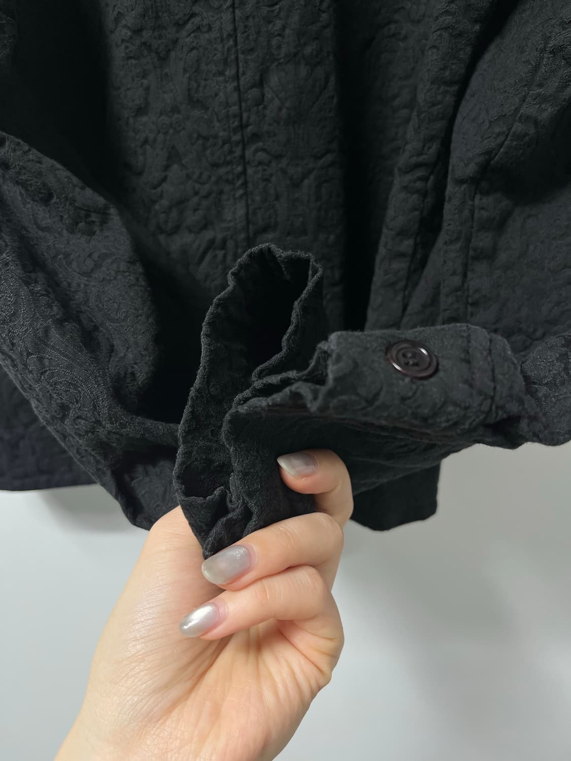 아모멘토 자카드 슬림 셔츠 상품이미지4