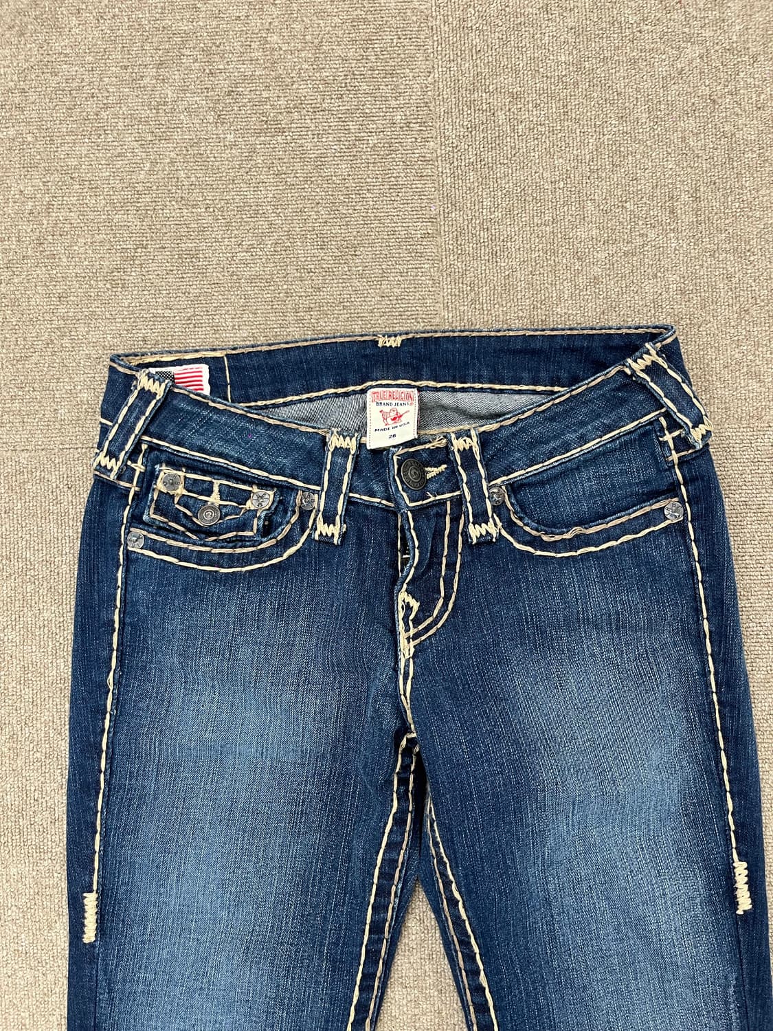 TureReligion brown stitch jeans 상품이미지5